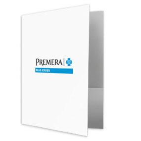 Presentation Folder with Full Color Logo Limited Imprint Areas/Locations