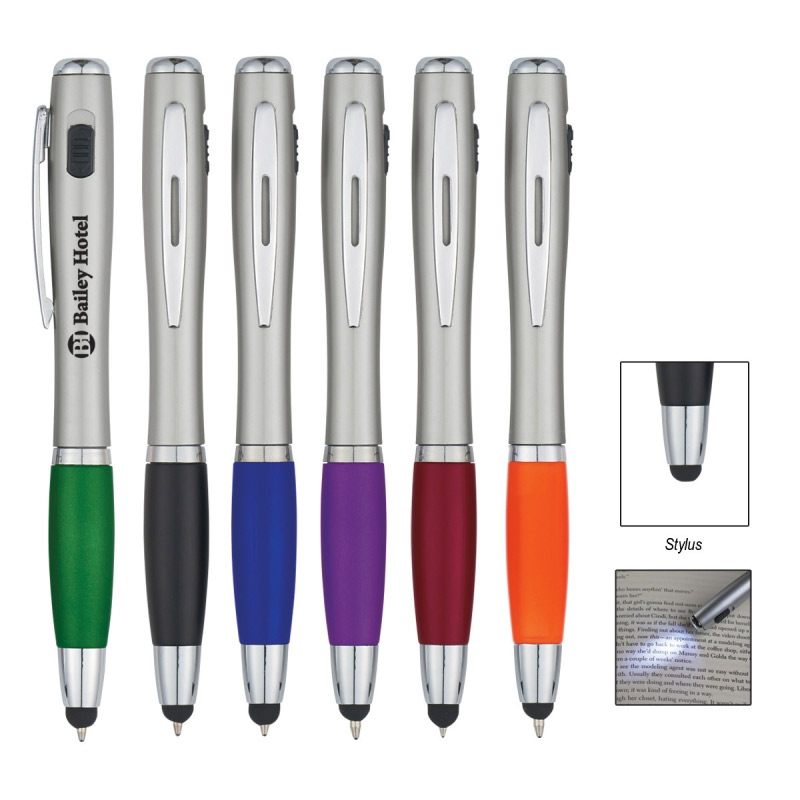 Trio Pen with LED Light And Stylus