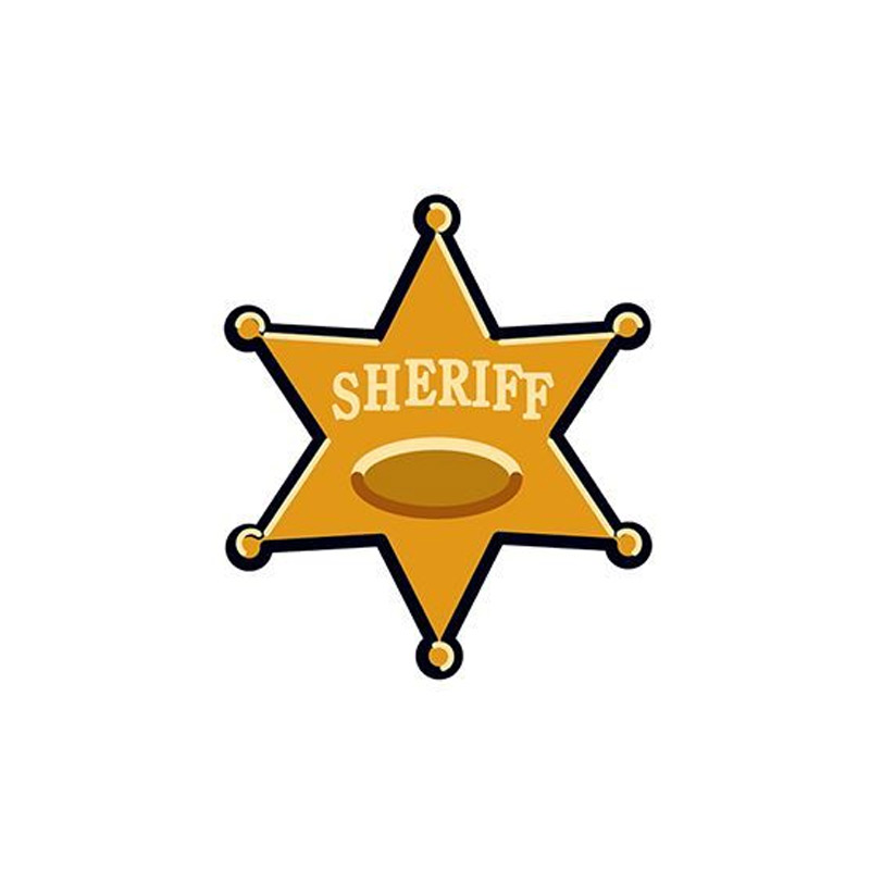 Sheriff Star Tattoo
