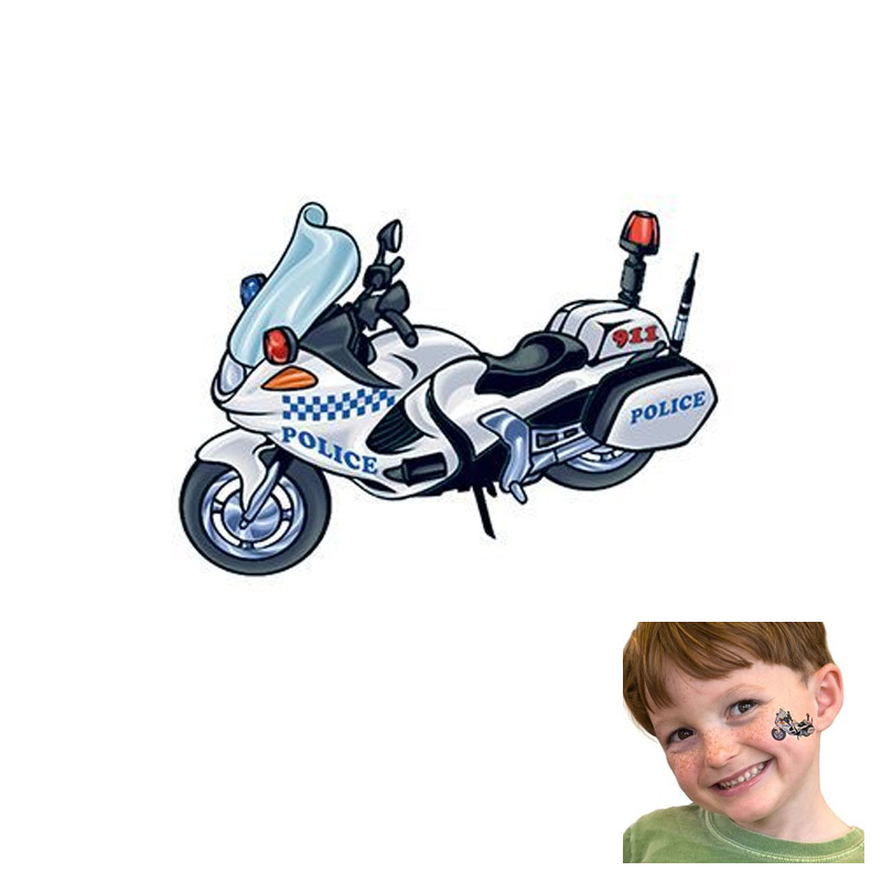 Police Motorcycle Tattoo