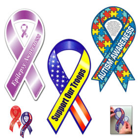 Support Ribbon Pop-Out Magnets