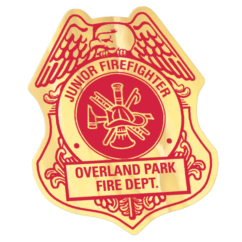 Junior Fire Fighter Badge Sticker