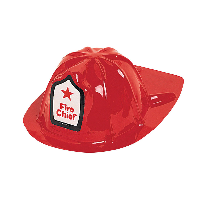 Plastic Fire Chief Hat