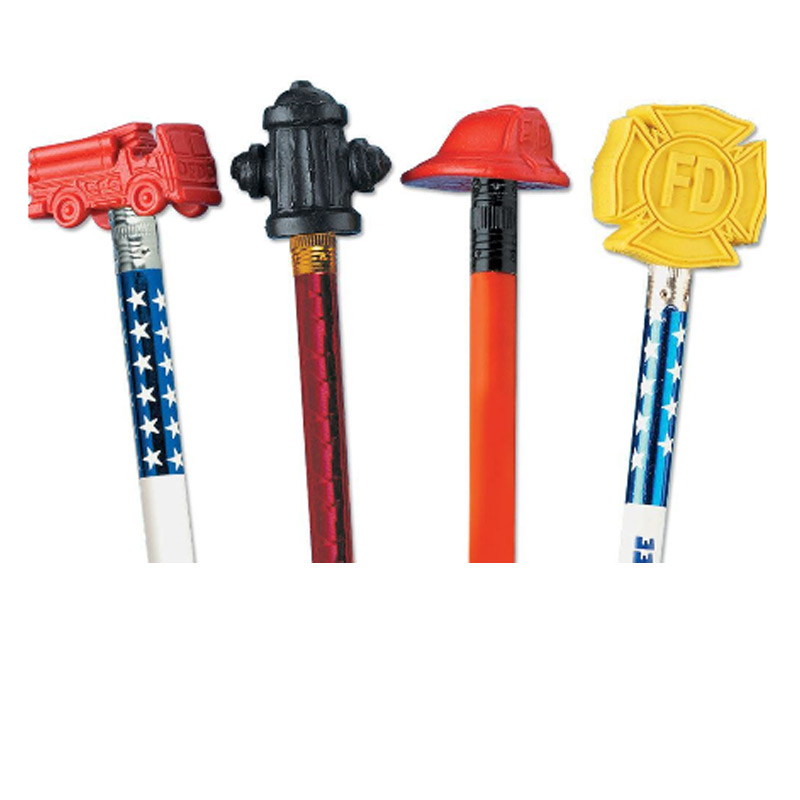 Fire Prevention Assorted Pencil Toppers